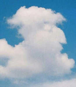 &iquest;Una cara en la nube?