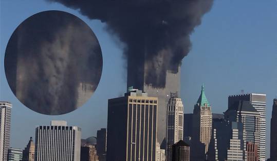 EL 'DIABLO'. El rostro en el humo de la Torre Norte tiene su origen en que nuestro cerebro intenta reconocer formas en el caos. Foto: AP.